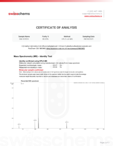 COA GW 501516 Lab Result COA 2