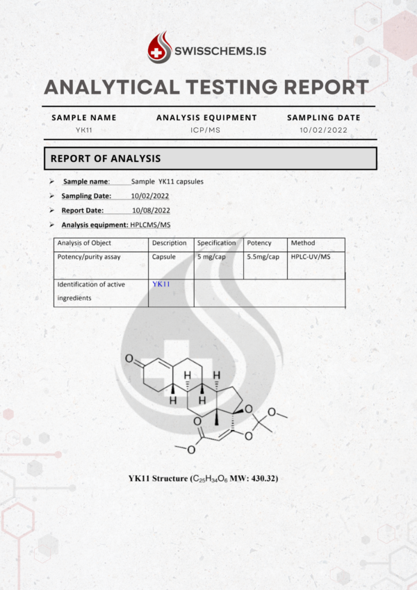 YK-11 (5mg/capsule), 60 Capsules