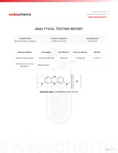SC Methylene Blue Capsules Lab Result
