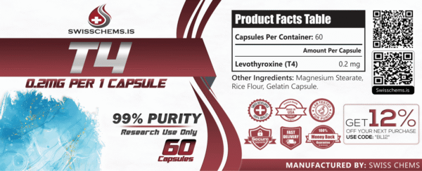 Levothyroxine T4 (0.2mg/60caps)